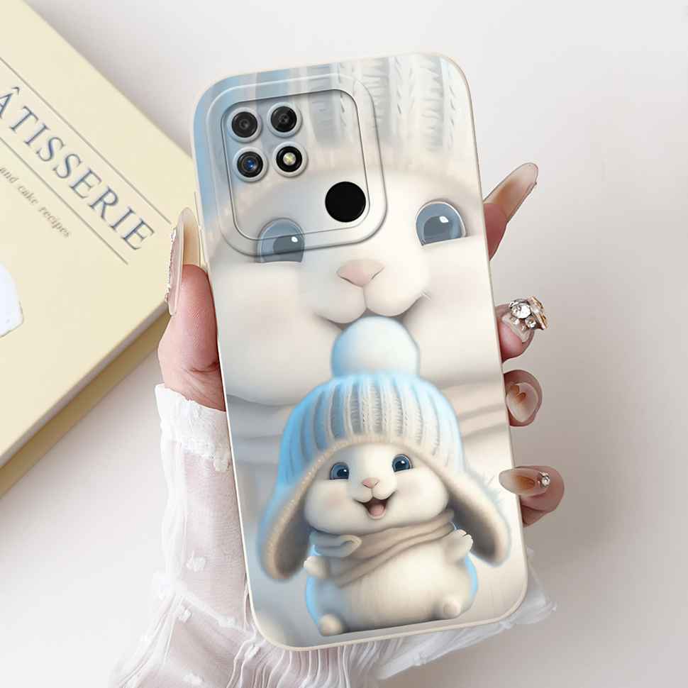 For Realme Narzo 50A Case RMX3430 Colorful Flowers Soft Silicone Cover For Oppo Realme Narzo50a 6.51" Fashion Protective Shell