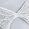 White Mesh Bead Sequin Embroidery Bow Cloth Sticker Clothing Sling Vest Dress Decorative Cloth Sticker Accessories