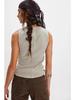 2026 Damen Sommer Ärmelloses V-Ausschnitt Einfarbiges Slim Fit Top