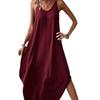 Elegant Sleeveless A Line Dress With Splicing For Casual Travel And Office Wear