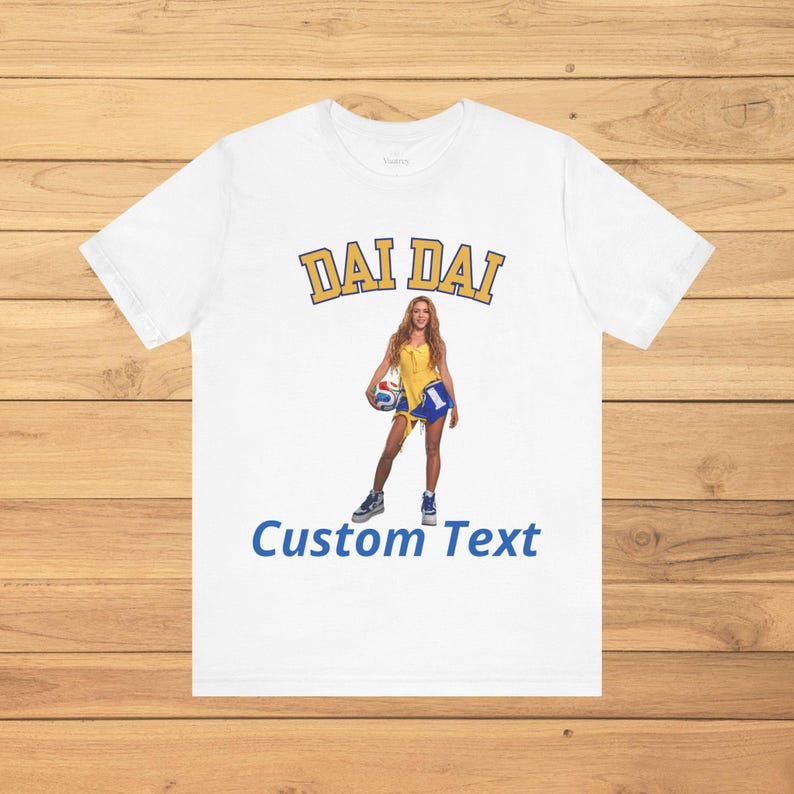 

2026 Summer DAI DAI Custom T-shirt - Personalized Retro Soccer Graphic Tee - Custom Text Vintage Pop Culture Shirt - Soft Unisex Graphic Tee 4XL