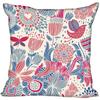 Invisible Zipper Throw Pillowcase Famous Art Floral Home Decor Satin