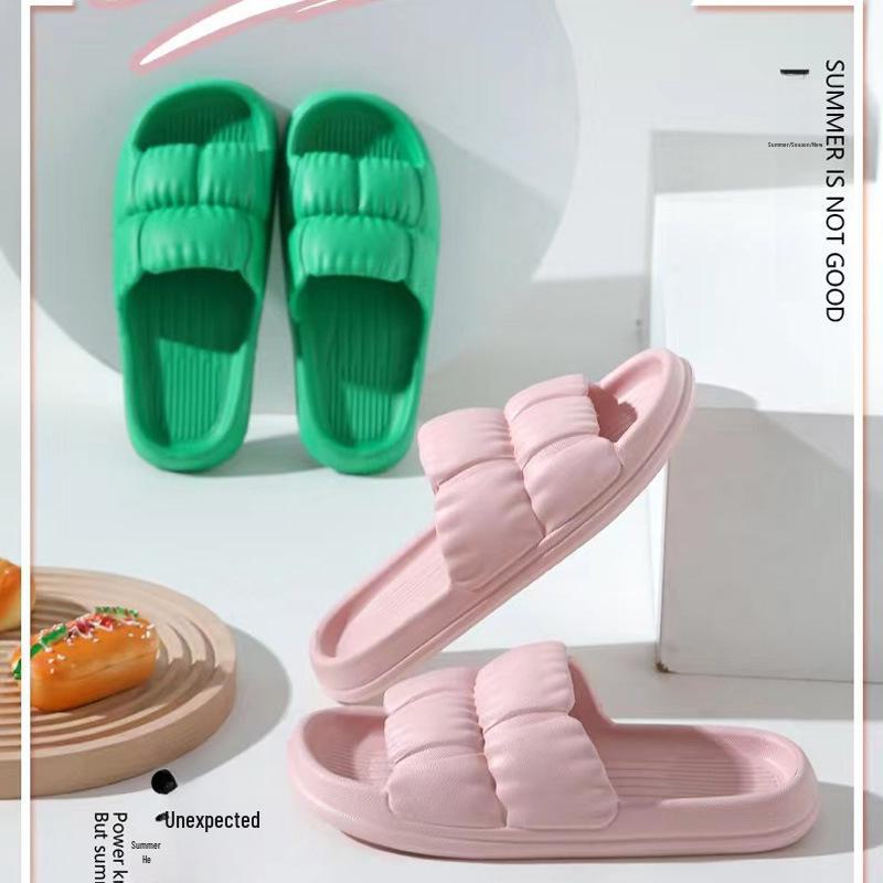 Summer Solid Color Indoor Hotel Slippers for Couples