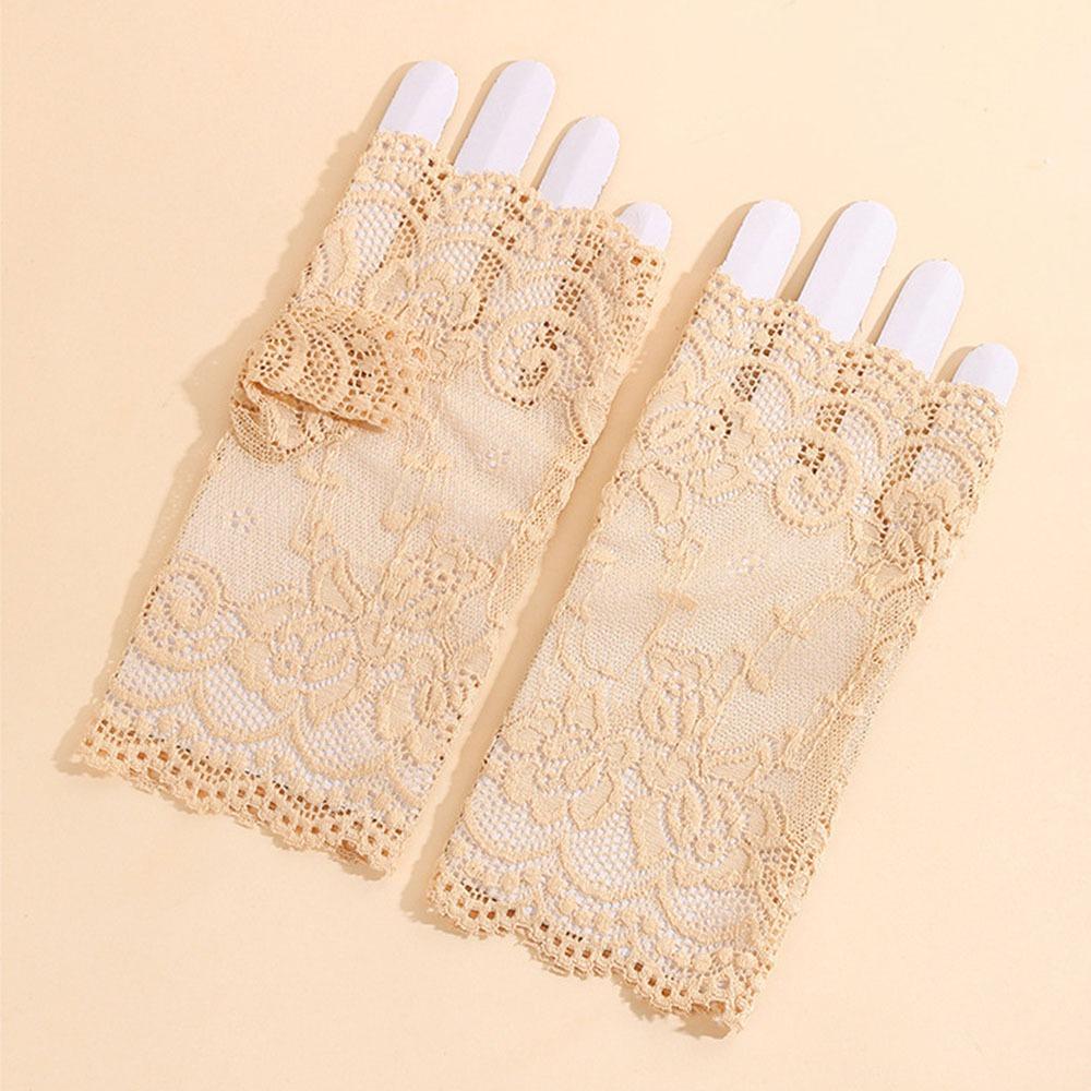 Sunscreen Short Gloves Half Finger Driving Gloves Fashion Performance Gloves Dance