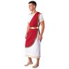 Mens Halloween Ancient Greek Toga Costume Short Sleeve Retro Gold Decoration Cosplay Roman Robe