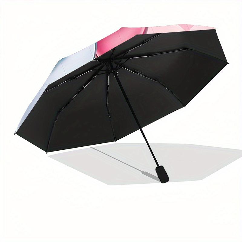 1pc Adorable Marie Cartoon Umbrella, Portable 3-Fold Compact Umbrella, Suitable for Camping, Hiking and Travel, Ideal Easter Birthday Gift f