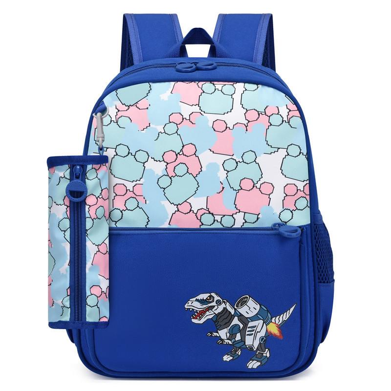 Fashionable Large Capacity Canvas Cartoon Backpack For Elementary School Kids Unisex