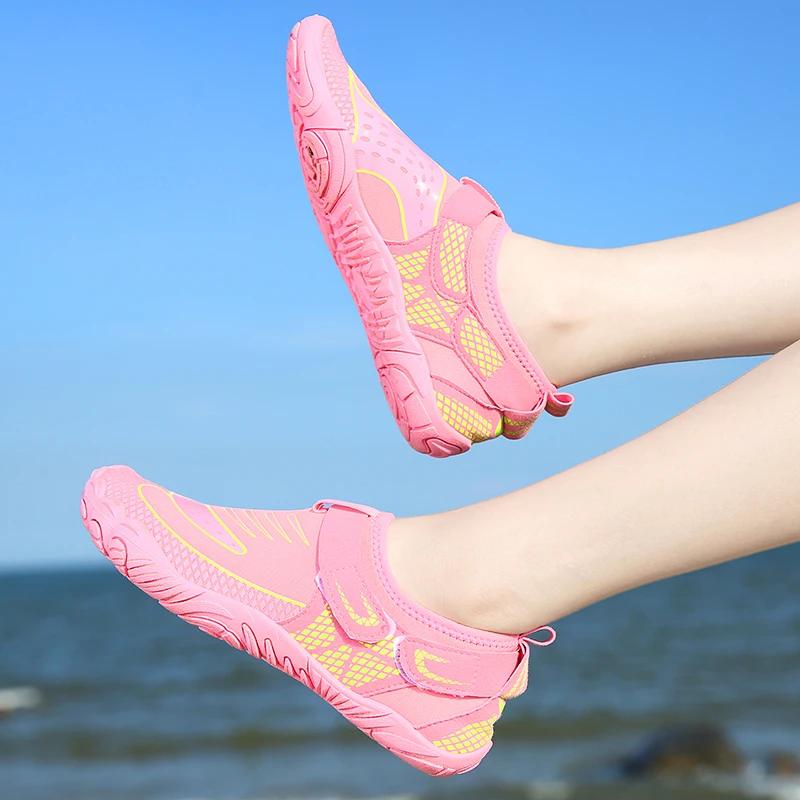 Sommer Herren Aqua Schuhe Unisex Slipper Wasser Flussaufwärts Outdoor Schwimmen Fluss Barfuß Rutschfest Strandschuhe Schnelltrocknend Sport