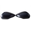 Pair Car Rearview Mirror Cover Cap Carbon Fiber / Black For Ford Fiesta MK7 2008 2009 2010 2011 2012 2013 2014 2015 2016 2017