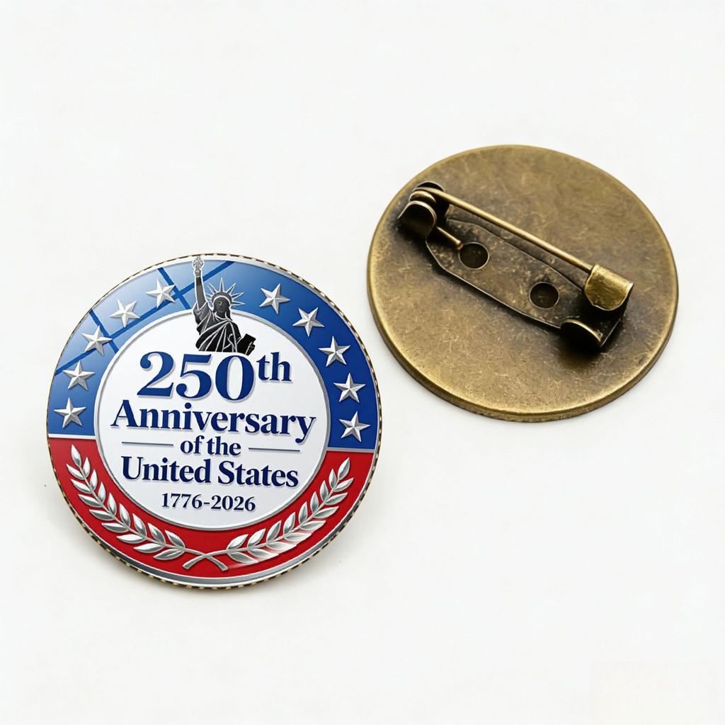 250th Anniversary Of The United States Commemorative Pin Us 250th Liberty Eagle Brooch 1776-2026 American Patriotic Badge Eagle