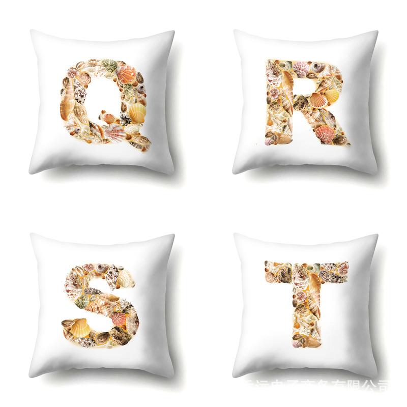 Polyester Pillowcase Automobile Decoration Home 26 English Letter Printed Pillowcase