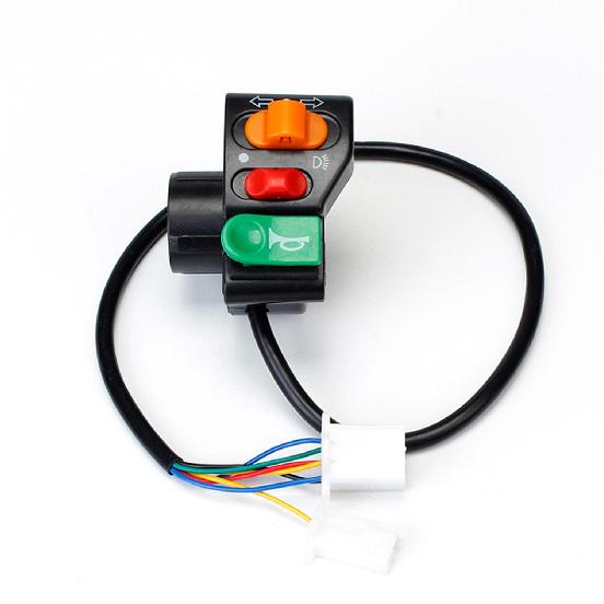 Motorcycle 7/8 Handlebar Horn Turn Signal Head Light Beam Kill Switch
