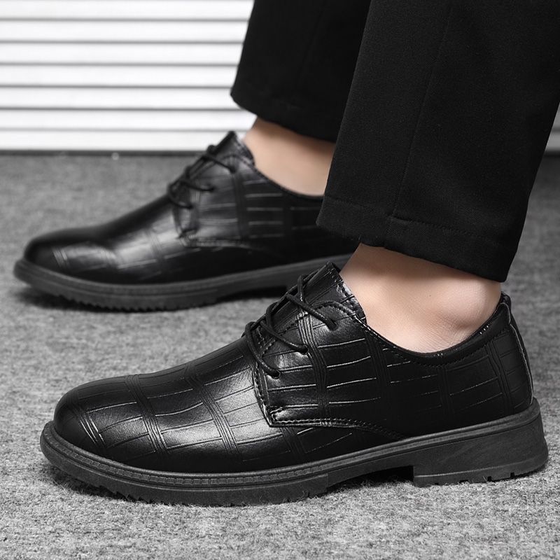 Fashion Comfortable Business Lace-Up Men's Leather Shoes New In Promotion Elegant Summer Sale Adults Classic Original Male Casual Shoe