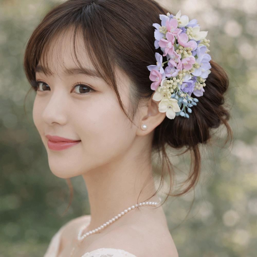 Colorful Flower Hair Stick Fairy Bride Hair Accessories Headwear Thai Hair Fork  Girls