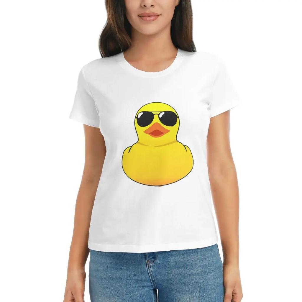 Women TShirt Cool Rubber Duck Summer Short Sleeve Tees ONeck Cotton T Shirts Clothes Tops Streetwear