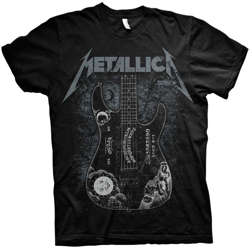 Metallica Hammett Ouija Guitar Slim Fit T-shirt Large Black Unisex T-Shirt S