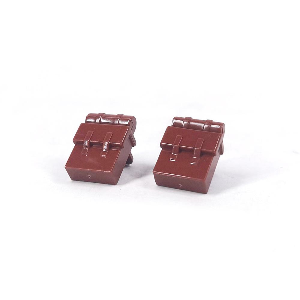 Military building blocks, minifigures, accessories, WWII minifigures, marching backpacks, small particles, patchwork toys