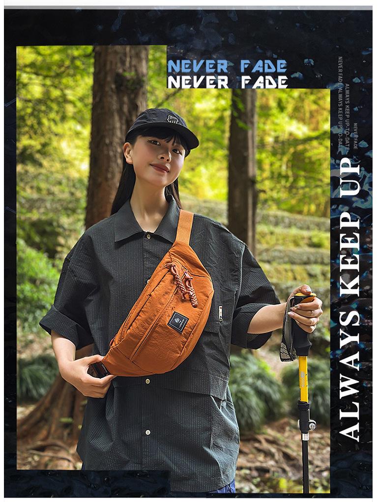 Damen Trendige Sport-Brusttasche - Japanische Lässige Umhänge- & Hüfttasche für Telefon - Stilvoller Kleiner Rucksack