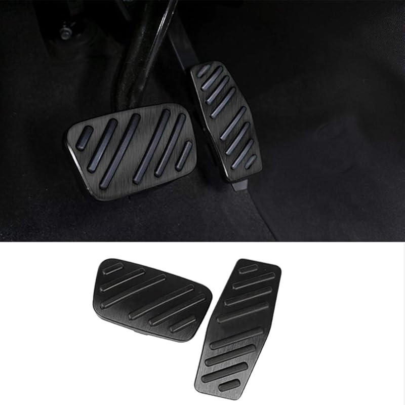 XITER No Drill Anti-Slip Aluminum Gas Brake Pedal Cover Foot Pedal Pads For Chevy Equinox Impala Cruze Blazer Traverse,For Buick Enclave Encore,For
