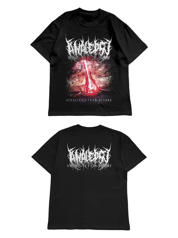 

Metal Band T-Shirt Summer Fashion Street Trend Cotton Comfortable Loose Men s and Women s Clothing Autumn and winter innerwear S