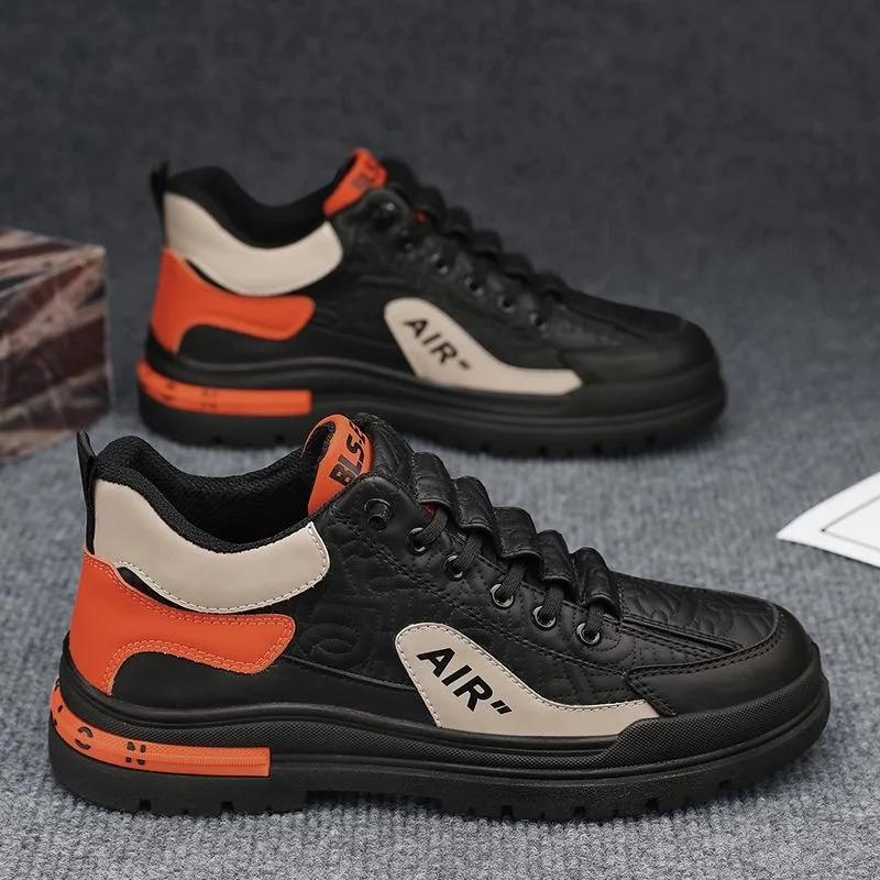 New Men's Sports Shoes, High Top Casual Shoes, Anti Slip Running Shoes, Comfortable Vulcanized Shoes, Outdoor Men's Loafers