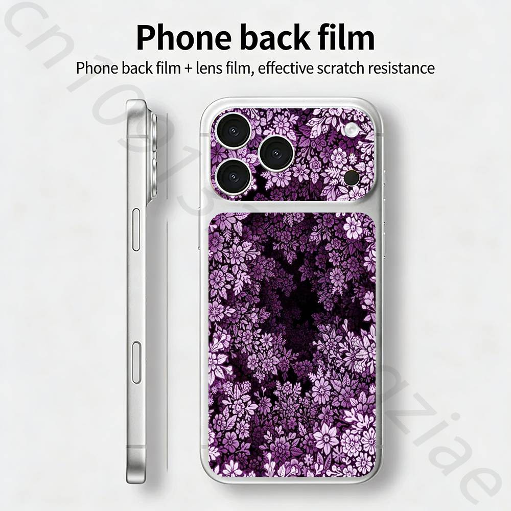 flower TICKET Decal Skin Wrap for iPhone 17 Pro/Pro max Protective Film for Back, Frame, Camera