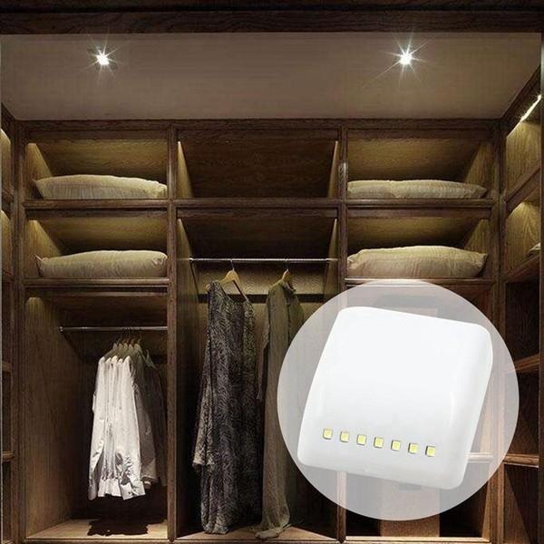 Sensor Led Light Night Lamp Inner Hinge Cabinet Wardrobe Drawer Powered Battery
