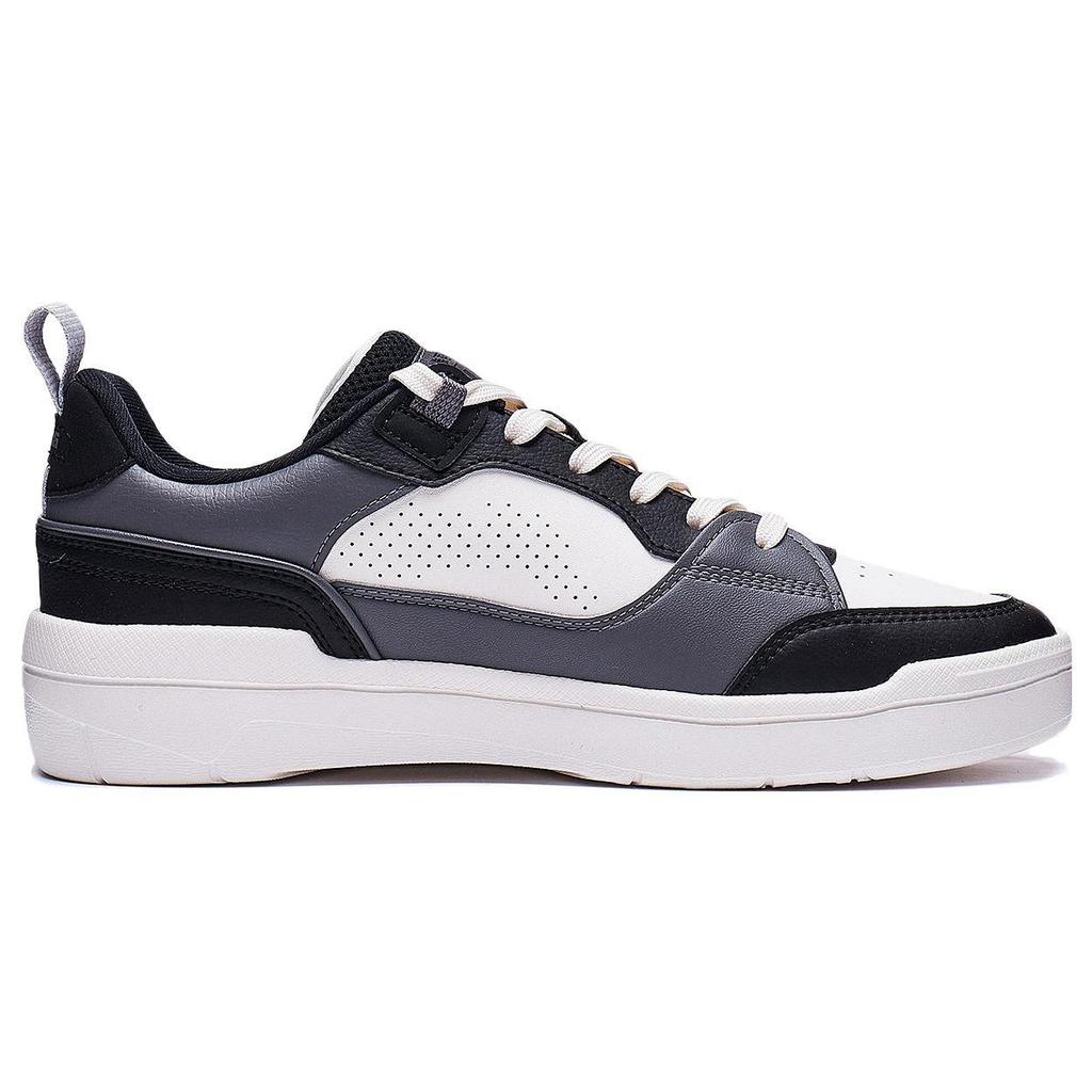 Li Ning Common 80s Wear resistant And Lightweight Low top Skateboard Shoes Men's Black AGCT227-3