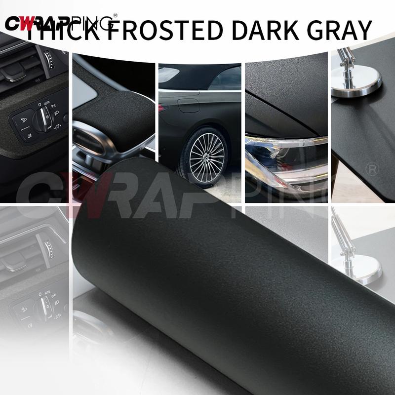Frosted Dark Gray Films Wrap Vinyl Car Tuning Accessories Motorcycle Stickers Auto Outdoor Accessories Supplies Car Body Films