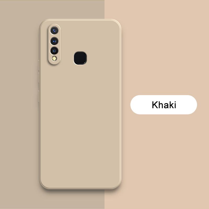 Square Liquid Phone Case for VIVO U3 U10 U20 U3X X Camera Protective Soft Silicone 360 Shockproof Mobile Cover Housing