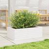 VidaXL Planter White 70x40x23 Cm Solid Pine Wood, Outdoor Planter, Flower Box, Plant Box, Planter of 847219