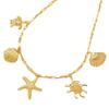 Seestern Anhänger Halskette: Trendige europäische & amerikanische Cold Style Schlüsselbeinkette für Damen