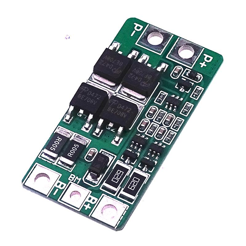 2S 10A 8.4V 7.4V 18650 Lithium Battery Protection/Lithium Iron Phosphate Board BMS PCM PCB Li-ion Lipo 2 Cell Pack Module