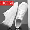 Hot Sale Men White Elevator Shoes 6CM/8CM/10CM Invisible Height Increasing Sneakers