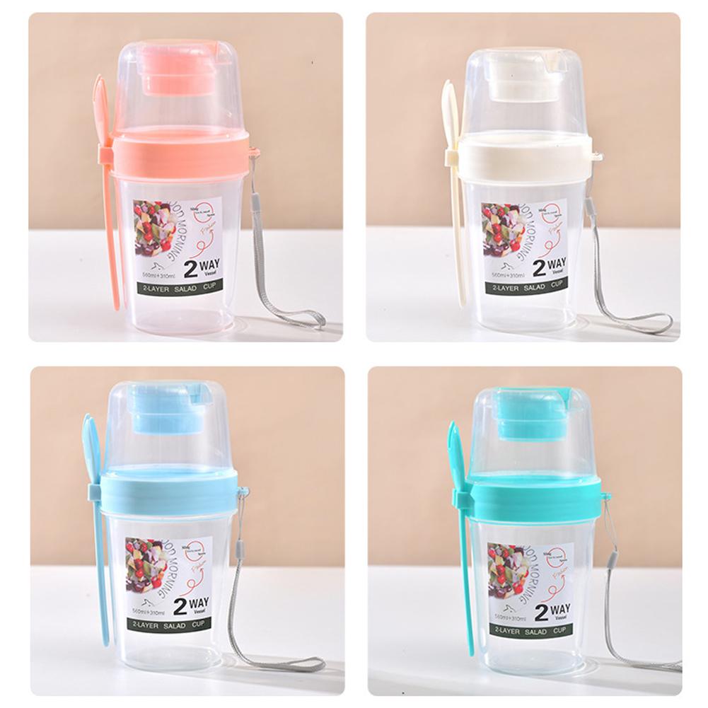 4Pcs Overnight Oats Jar with Lid and Spoon Overnight Oats Container Breakfast Container for School Office
