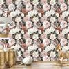 Peonies with leaves wallpaper for living room and bedroom 50x1000