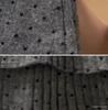 Plus Size A-line Polka Dot Wool Pleated Skirt - High Waist, Slimming, Spring/Autumn Wear