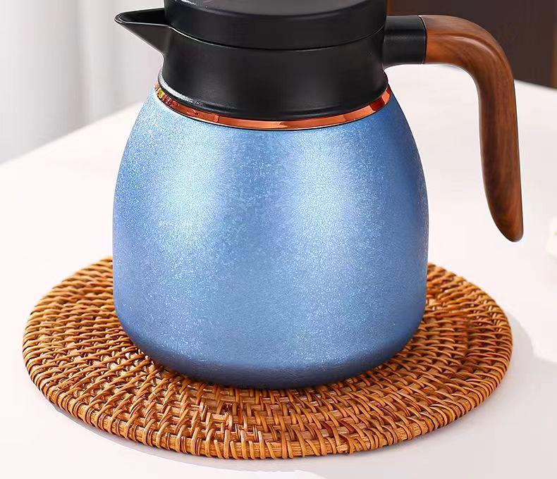 Large Capacity Ceramic-Lined 316 Stainless Steel Stewing Tea Pot, Household Insulated Slow Brew Pot