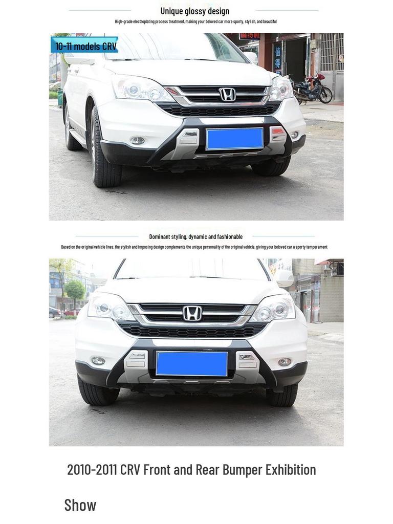 Front and Rear Bumper Parts for Honda CRV (2010-2023), 12CRV Front Guard, Rear Bumper