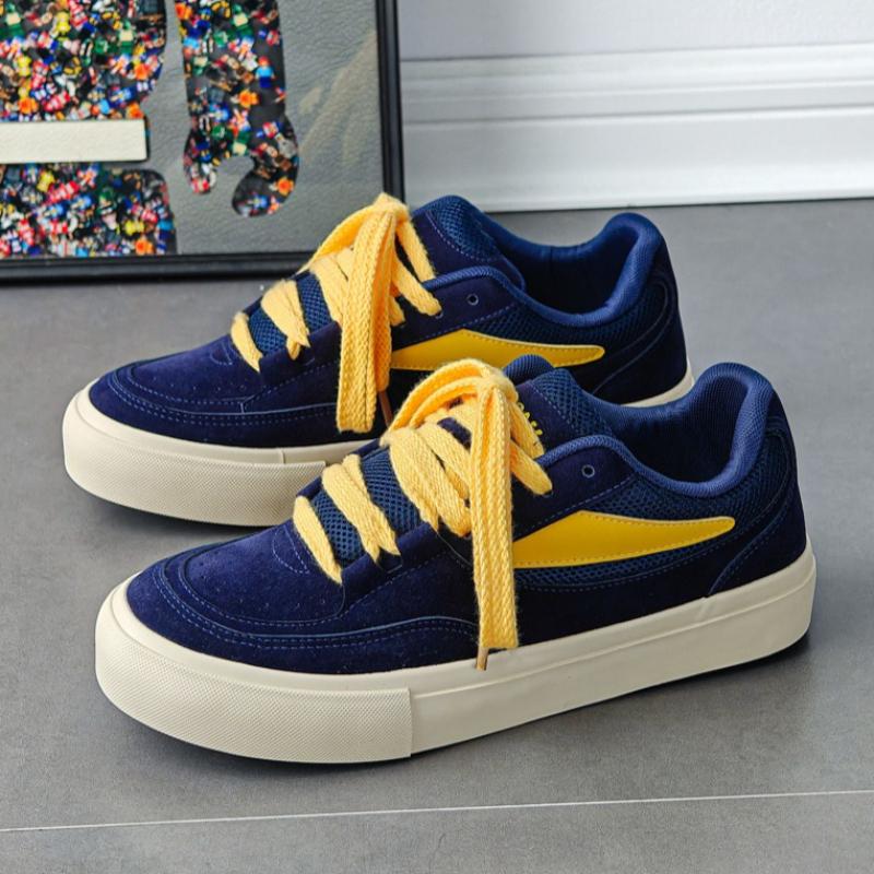 Euro Men Canvas Casual Shoes Street Cool Flat Skate Shoes Young Man Fashion Sneakers