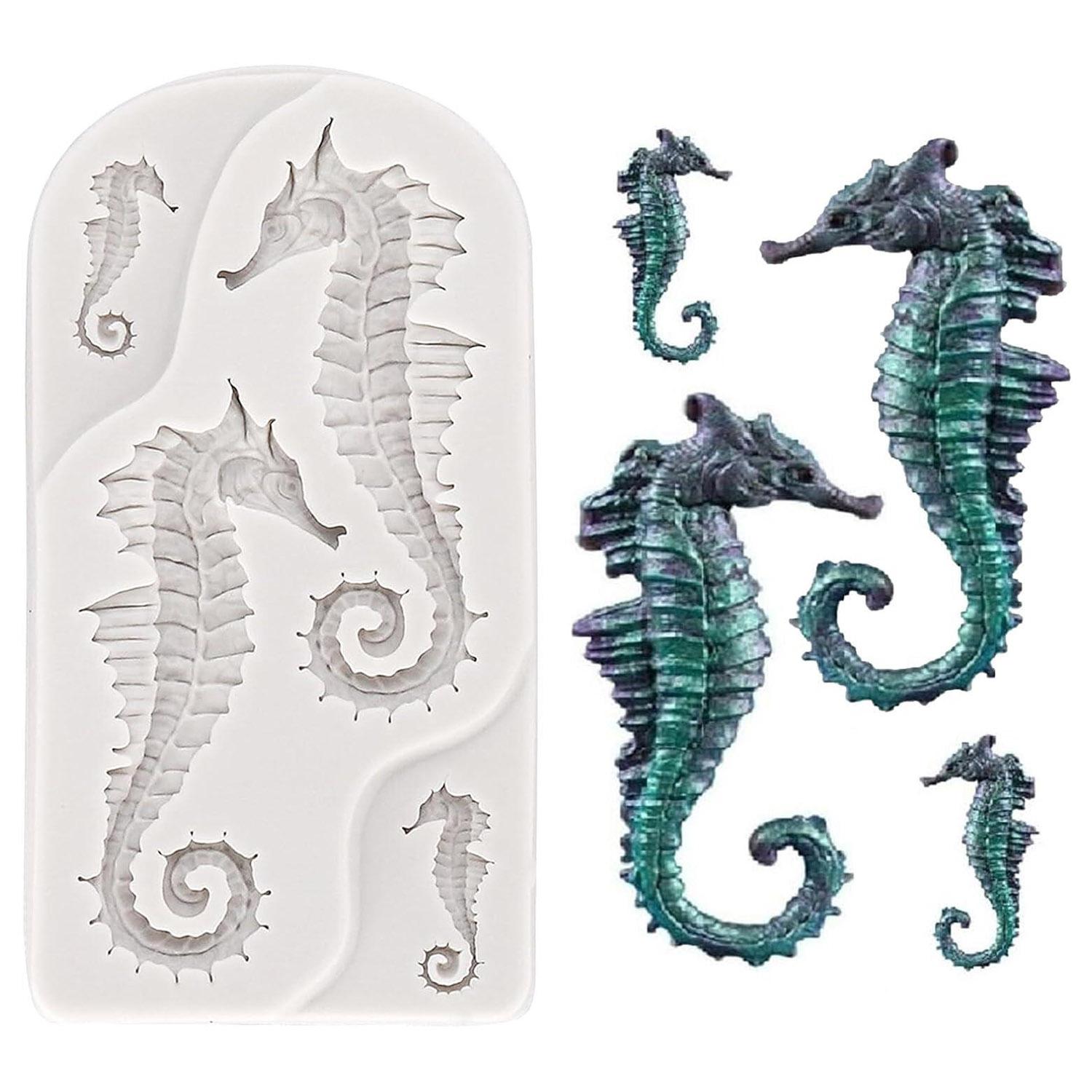 

Large Mermaid Tail Mold, Silicone 3D Fondant Mermaid Tail Mold Candy Mold for Chocolate Sugar Clay Cake Decoration Grey Color