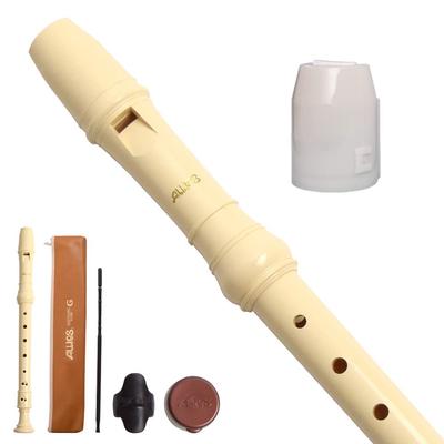 AULOS Soprano German with Antibacterial Cap Set Recorder, Style, 302B,