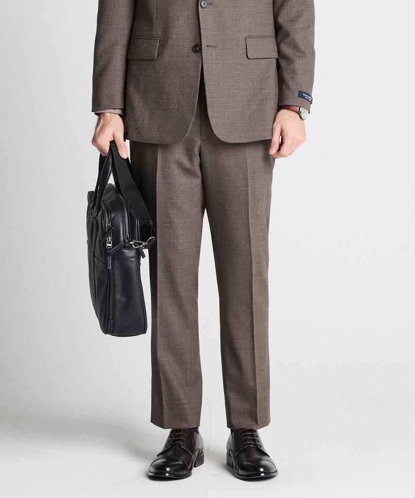 STCO Extra Fine Wool 49% Light Brushed Suit Setup Set Two-Tone Brown (Classic Fit)_Ssjvd61Set (A Type)