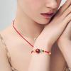 Sweet Strawberry Glass Bracelet
