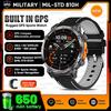 Outdoor GPS Sports Smart Watch Men Built in GPS Compass 5ATM Waterproof Bluetooth Call HD AMOLED Screen Fitness Smartwatch