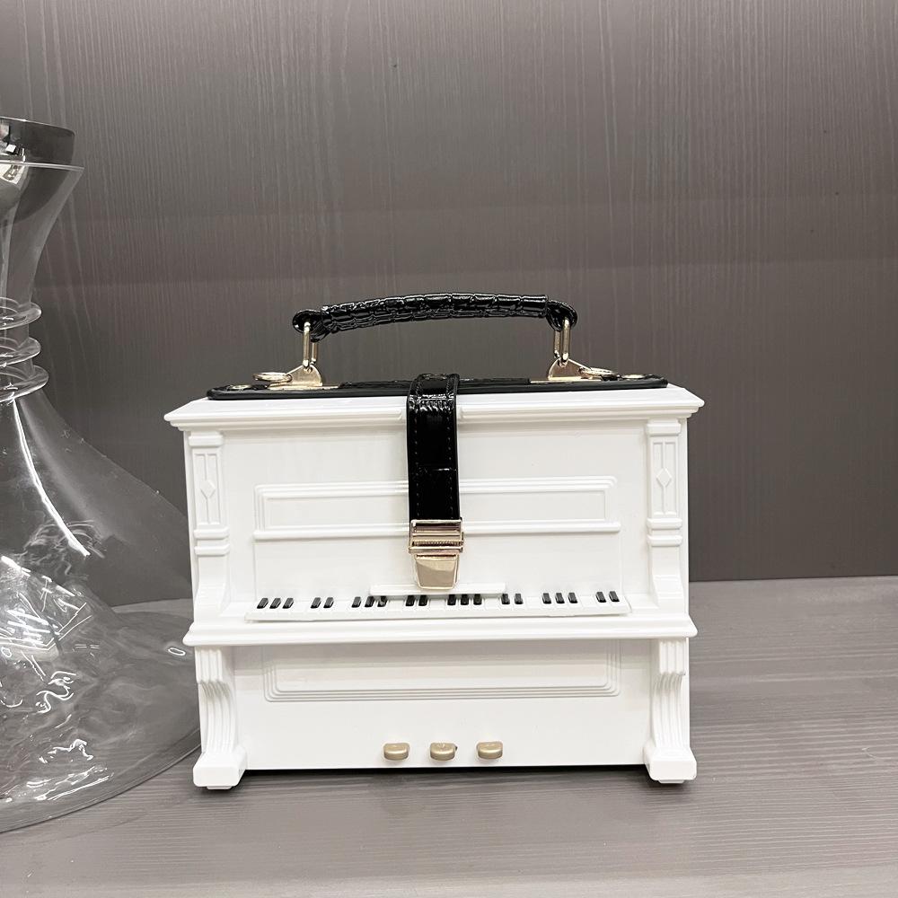 

Piano Shape Handbag Women Acrylic Box Shoulder Bag Ladies Creative High Quality Chic Shaped Small Square Crossbody Bag 2025 New