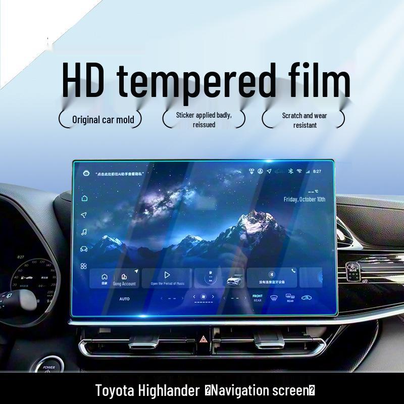 Tempered Screen Protector for Toyota Highlander 26-Model Navigation Dashboard