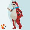 Inflatable Frog Costume Stage Performance Party Cosplay Adult Kids Cartoon Character Outfit