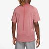 Nike Tech Knit Logo Crew Neck Sports T-Shirt Men Tops Stardust-Red DM4753-655