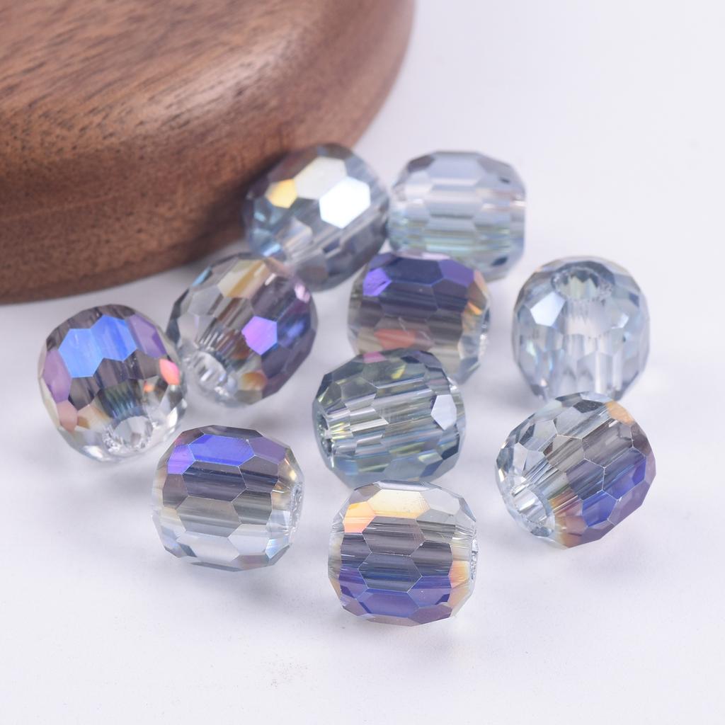 10pcs Round 8mm 10mm 12mm 14mm Crystal Glass Faceted Loose Beads For Jewelry Making DIY Crafts Findings